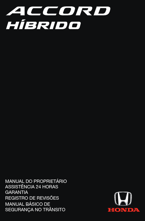 Manual  Proprietário Accord Hibrido  em PDF