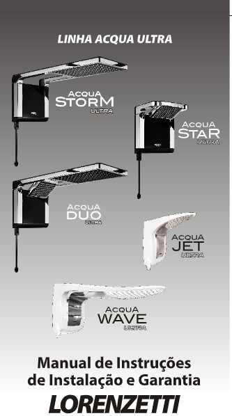 Manual  Chuveiro Linha Acqua  em PDF
