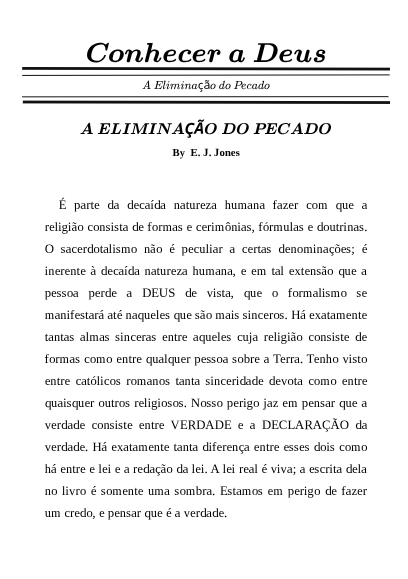 Manual A Eliminação do Pecado em PDF