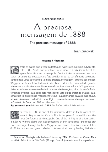 Manual A Preciosa Mensagem 1888  em PDF
